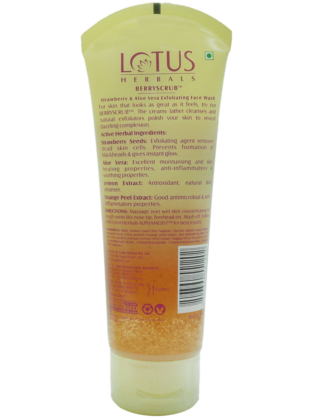 lotus strawberry face wash