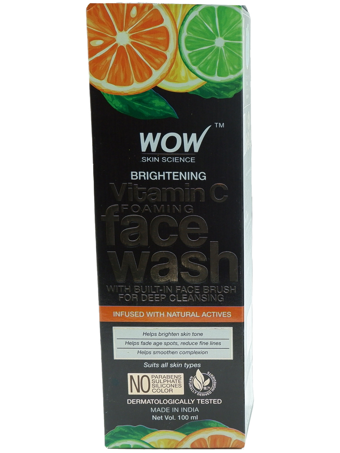 wow vitamin c foaming face wash