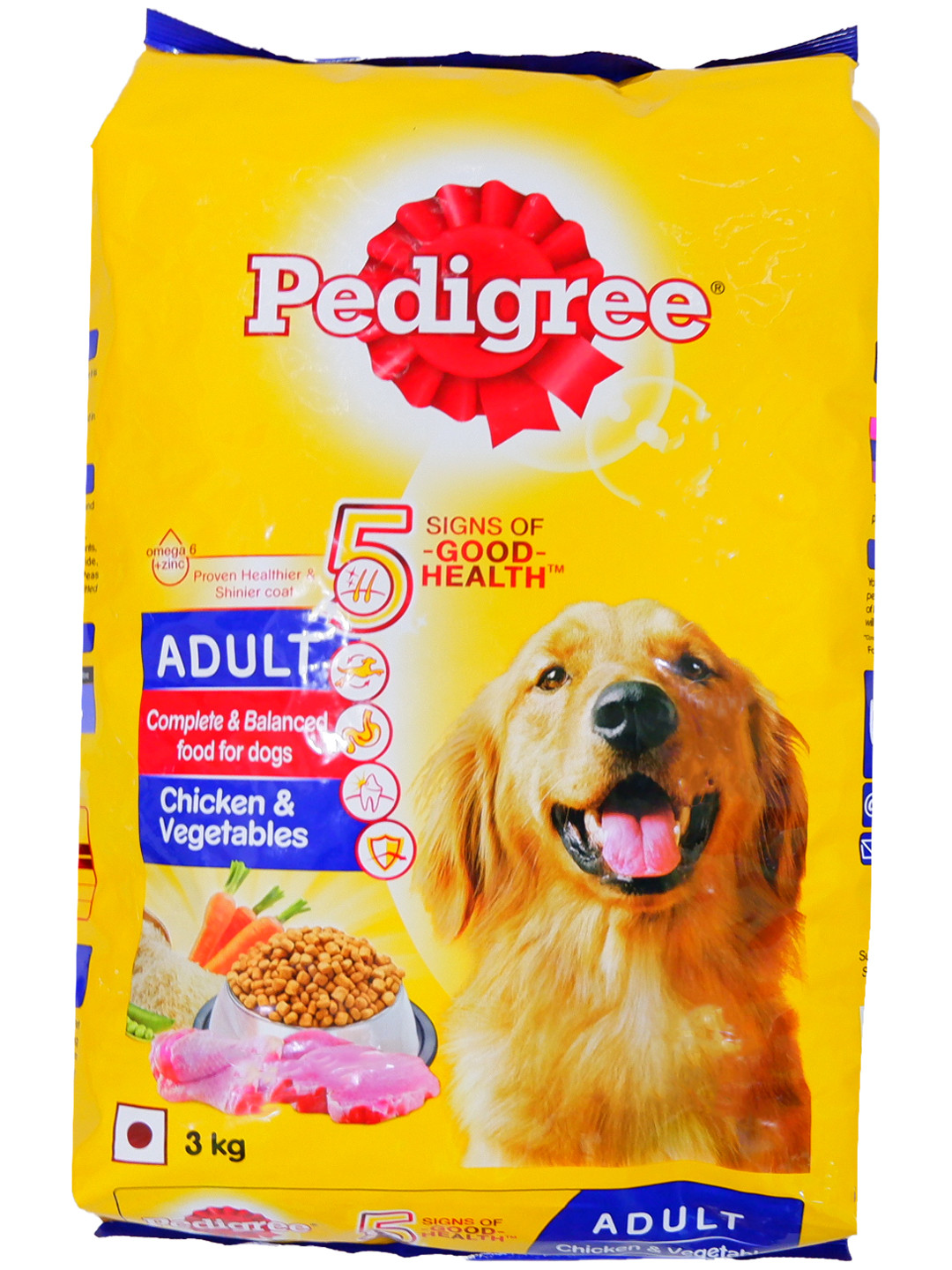 Pedigree Adult chicken&veg 3kg (8906002484843)