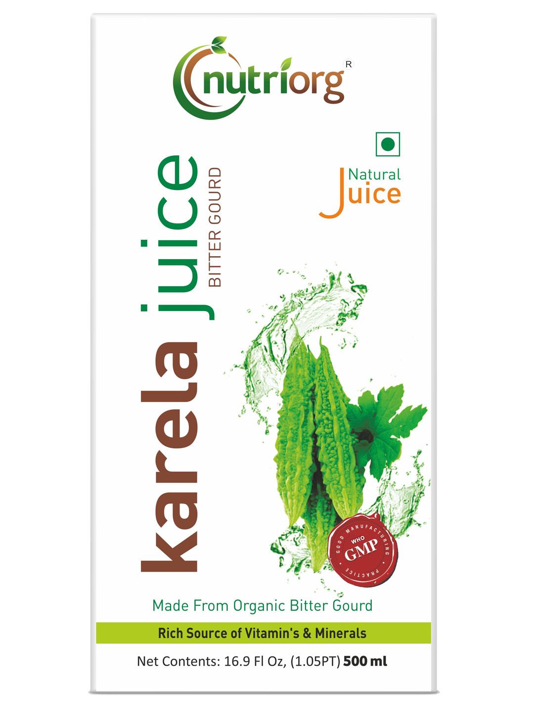 Buy Karela Bitter Gourd Juice Nutriorg Organic Best Quality Soonya